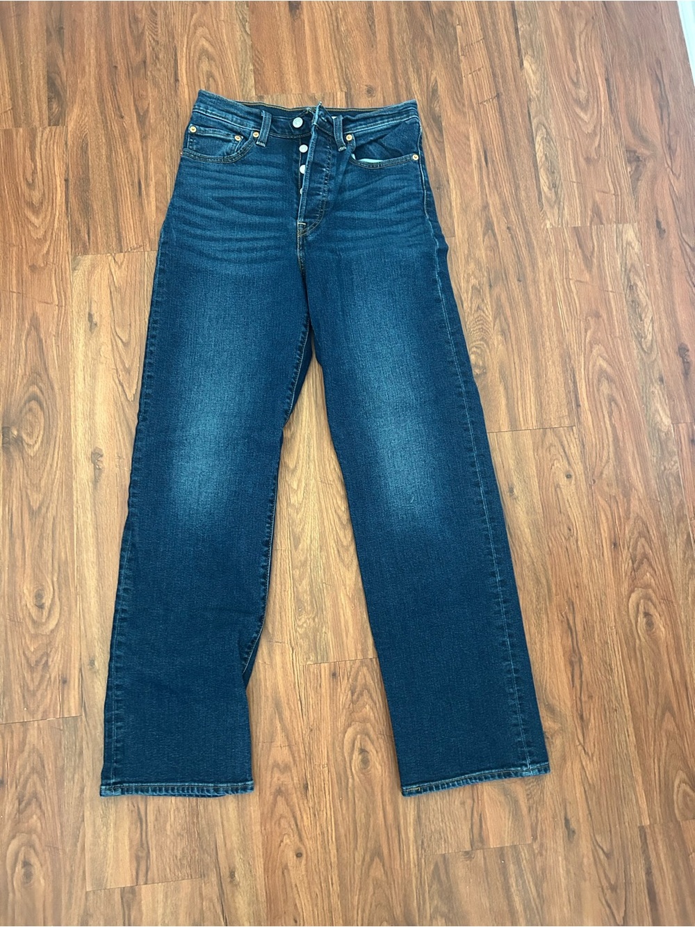 Levi's Women's Ribcage Straight Full Length Jeans - Size 28